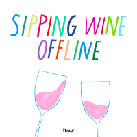 Sipping wine offline