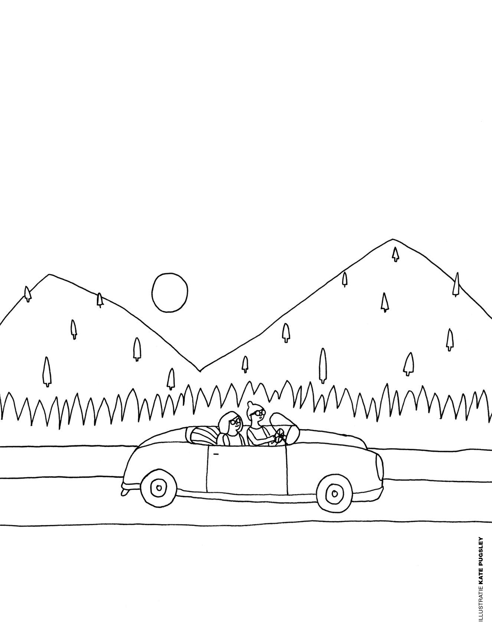 Coloring page - Kate Pugsley: car